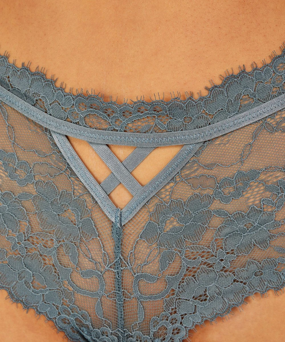 Hunkemöller Dames Lingerie 3-pack Hipster Hailee - Blauw - Maat M 5 Hunkemöller Dames Lingerie 3-pack Hipster Hailee - Blauw - Maat M - Afbeelding 5