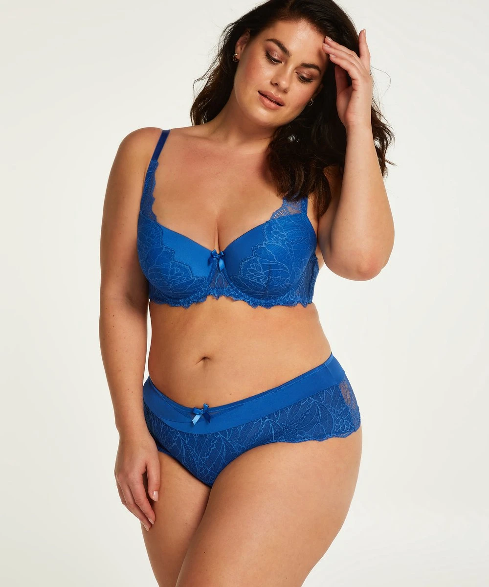 Hunkemöller Dames Lingerie Hoge Boxerstring Alice I AM Danielle - Blauw - Maat 3XL 3 Hunkemöller Dames Lingerie Hoge Boxerstring Alice I AM Danielle - Blauw - Maat 3XL - Afbeelding 3