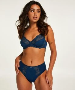 Hunkemöller Dames Lingerie Hoge Slip Diva - Blauw - Maat XL -Sloggi Bikini Winkle 1000x1200 96