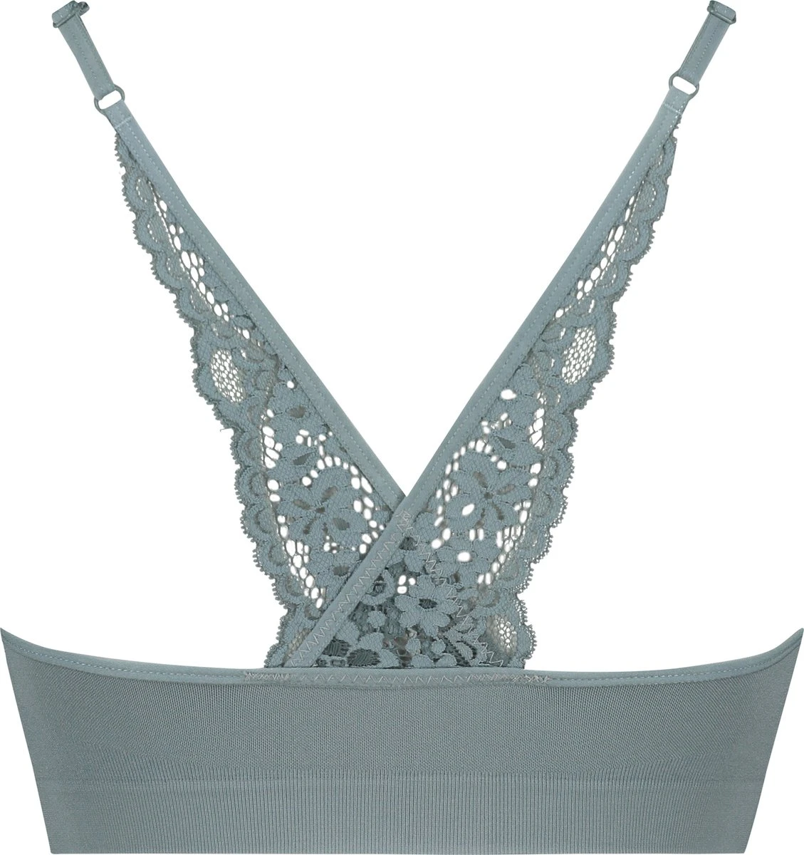 Hunkemöller Dames Lingerie Naadloze Bralette Rose - Groen - Maat M 2 Hunkemöller Dames Lingerie Naadloze Bralette Rose - Groen - Maat M - Afbeelding 2