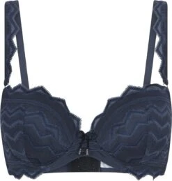 LingaDore - Midnight Push Up BH - Maat 80C - Blauw - Maximizer Bh - Dames
