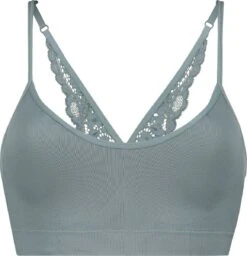 Hunkemöller Dames Lingerie Naadloze Bralette Rose - Groen - Maat M