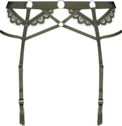 Hunkemöller Dames Lingerie Private Jarretel Jacky - Groen - Maat L