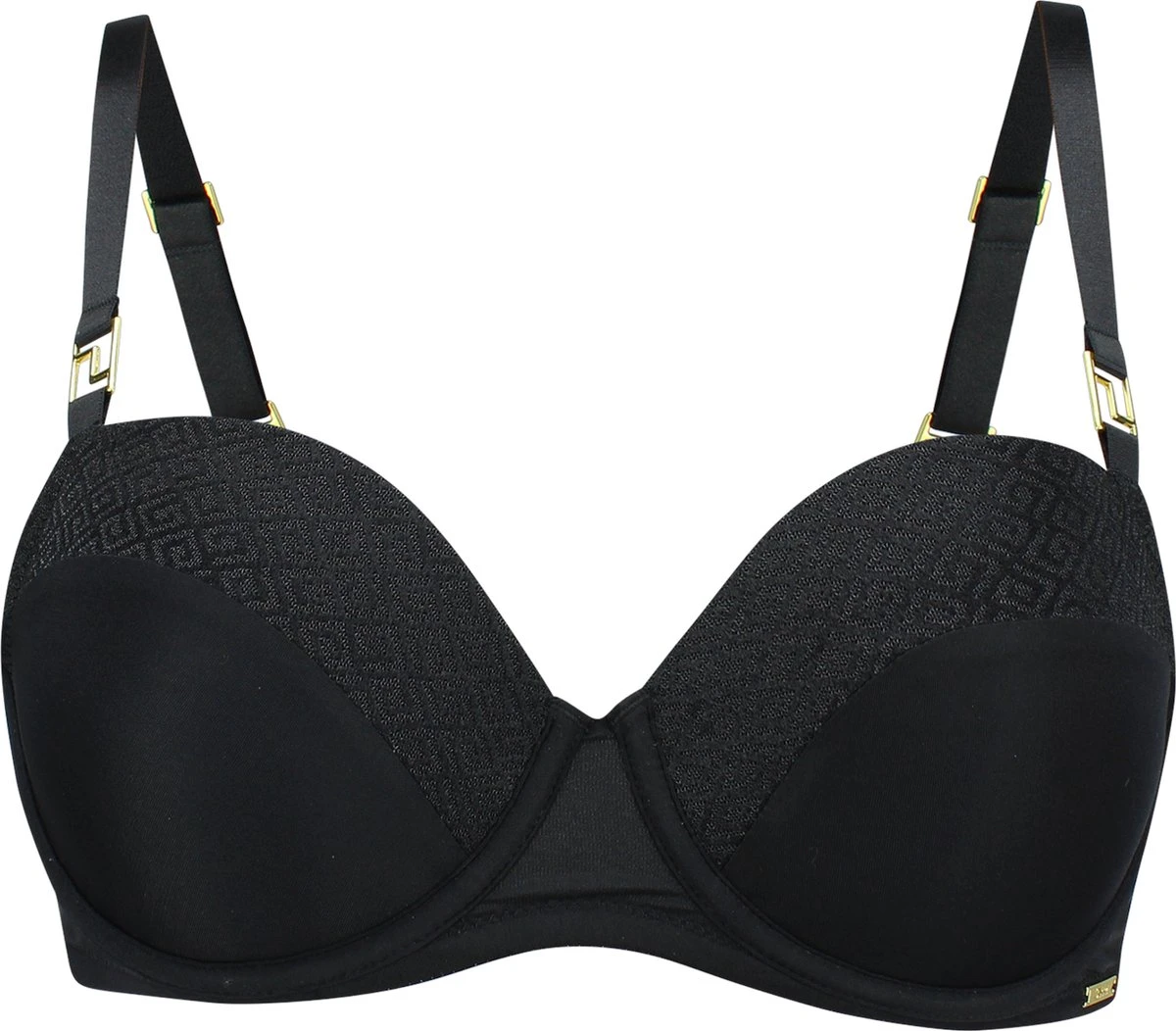 SAPPH - Roma Voorgevormde BH - Maat 85D - Zwart - Met Beugel - Dames 12 SAPPH - Roma Voorgevormde BH - Maat 85D - Zwart - Met Beugel - Dames - Afbeelding 12