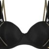 SAPPH - Mistress Voorgevormde BH Zwart - Maat 80E - Goud Zwart - Met Beugel - Dames