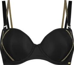 SAPPH - Mistress Voorgevormde BH Zwart - Maat 75D - Goud Zwart - Met Beugel - Dames