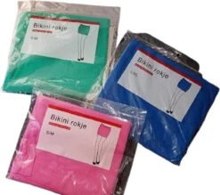 Merkloos Bikini Mini Rokje SAAR - S/M - Groen - Bikini - Rok - Strand Rok