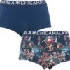 Chicamala Dames 2P Boxershorts Snowwhite Multi - XL