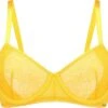 SAPPH - Diana Niet Voorgevormde BH - Maat 80D - Geel - Met Beugel - Dames