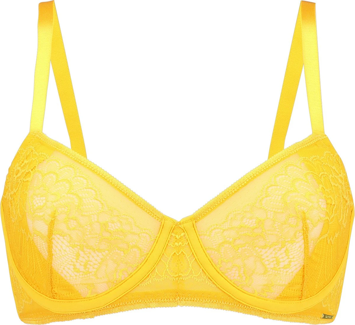 SAPPH - Diana Niet Voorgevormde BH - Maat 80D - Geel - Met Beugel - Dames 1 SAPPH - Diana Niet Voorgevormde BH - Maat 80D - Geel - Met Beugel - Dames