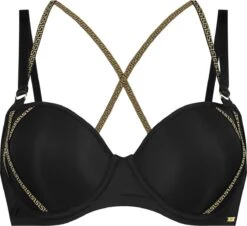SAPPH - Mistress Voorgevormde BH Zwart - Maat 80E - Goud Zwart - Met Beugel - Dames -Sloggi Bikini Winkle 1200x1099 4