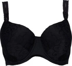 Elbrina Full Cover Voorgevormde Beha - Zwart - Dames Beha - Maat 85F