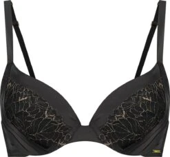 SAPPH - Victoria Push-Up BH Zwart - Maat 90D - Goud Zwart - Met Beugel - Dames