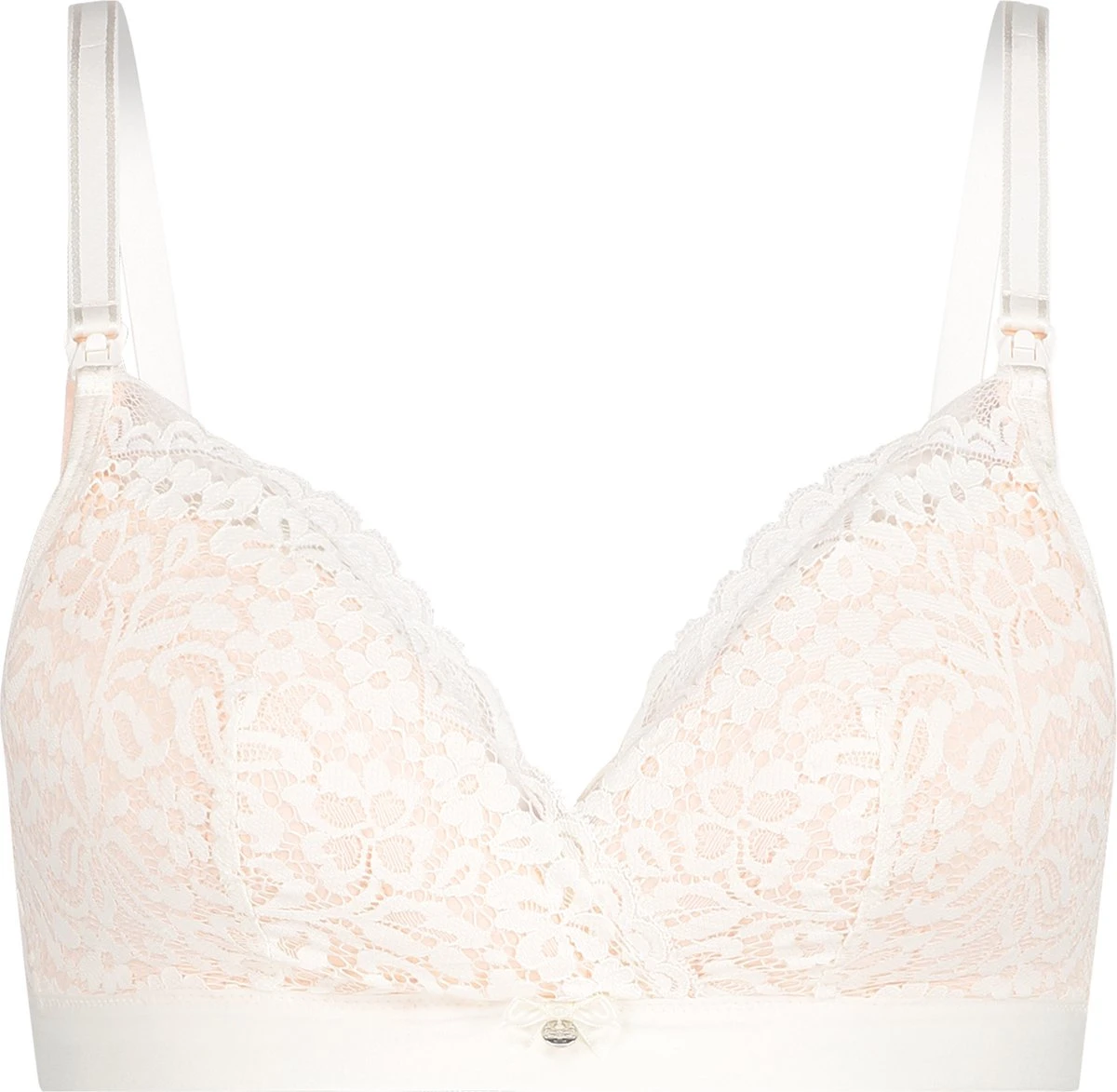 Hunkemöller Dames Lingerie Voorgevormde Voedingsbh Rose - Wit - Maat D80 1 Hunkemöller Dames Lingerie Voorgevormde Voedingsbh Rose - Wit - Maat D80