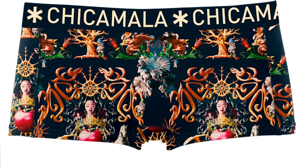 Chicamala Dames 2P Boxershorts Snowwhite Multi - XL 6 Chicamala Dames 2P Boxershorts Snowwhite Multi - XL - Afbeelding 6