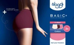 Sloggi Basic+ Maxi C3P Dames Onderbroek - Maat 48 -Sloggi Bikini Winkle 1200x726 2