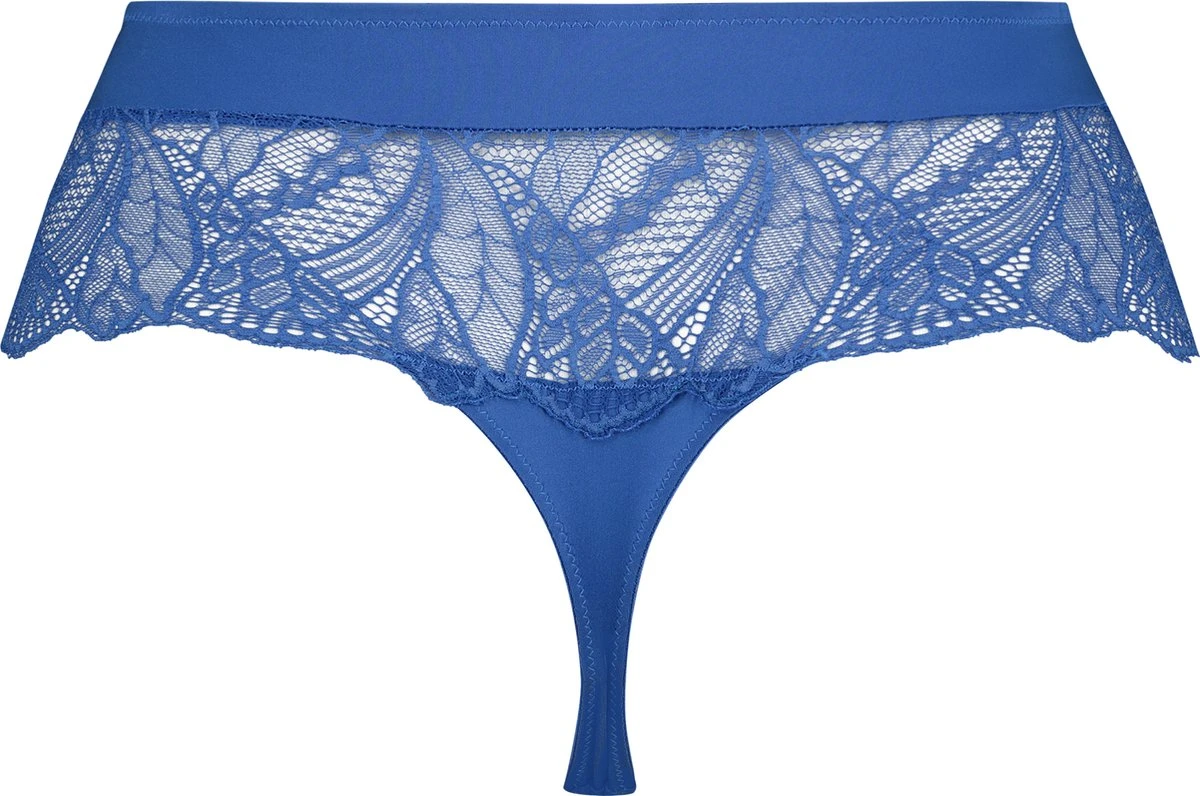 Hunkemöller Dames Lingerie Hoge Boxerstring Alice I AM Danielle - Blauw - Maat 3XL 2 Hunkemöller Dames Lingerie Hoge Boxerstring Alice I AM Danielle - Blauw - Maat 3XL - Afbeelding 2