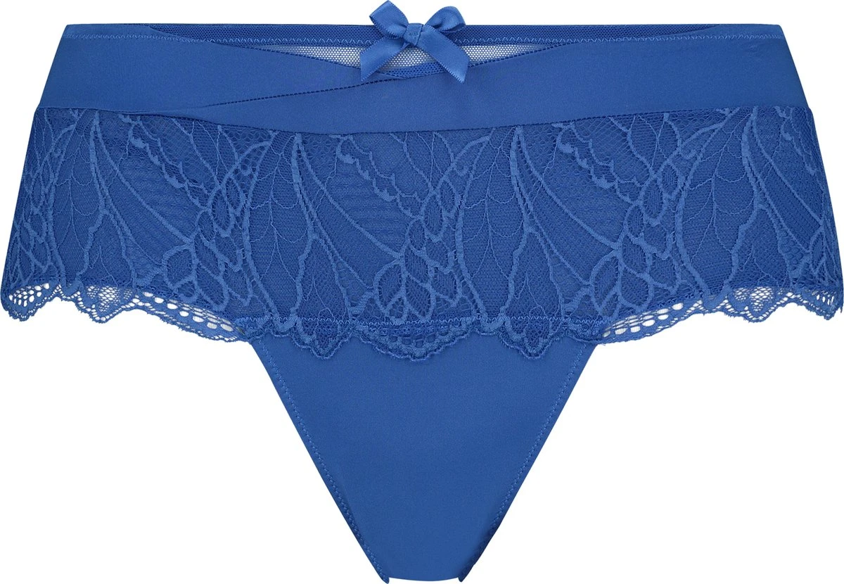 Hunkemöller Dames Lingerie Hoge Boxerstring Alice I AM Danielle - Blauw - Maat 3XL 1 Hunkemöller Dames Lingerie Hoge Boxerstring Alice I AM Danielle - Blauw - Maat 3XL