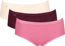 Sloggi Basic+ Midi C3P Dames Onderbroek - Maat 46 -Sloggi Bikini Winkle 1200x867