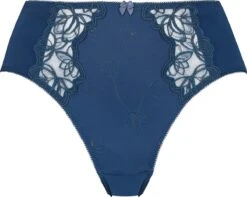 Hunkemöller Dames Lingerie Hoge Slip Diva - Blauw - Maat XL