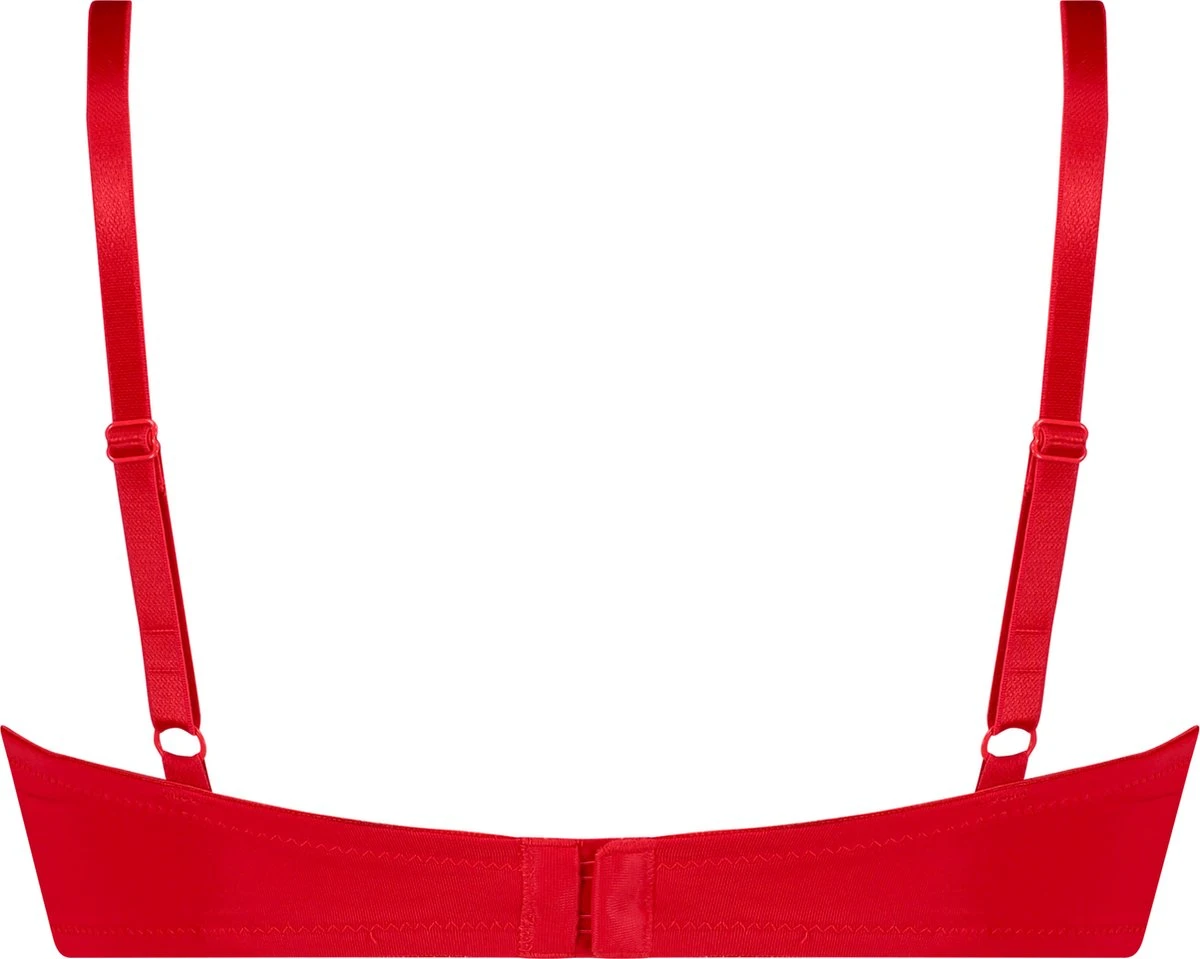 Hunkemöller Dames Lingerie Voorgevormde Beugel Bh Plunge - Rood - Maat A75 2 Hunkemöller Dames Lingerie Voorgevormde Beugel Bh Plunge - Rood - Maat A75 - Afbeelding 2