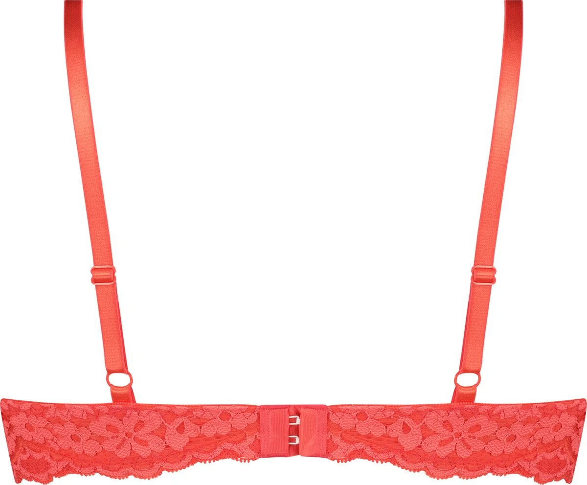 Hunkemöller Dames Lingerie Voorgevormde Beugel Bh Rose - Rood - Maat C75 2 Hunkemöller Dames Lingerie Voorgevormde Beugel Bh Rose - Rood - Maat C75 - Afbeelding 2