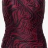 Osaga Dames Badpak Met Print - Rood - Maat L