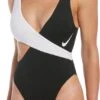 Nike Swim Colorblock Recycled Cross Over Dames Badpak - Maat M