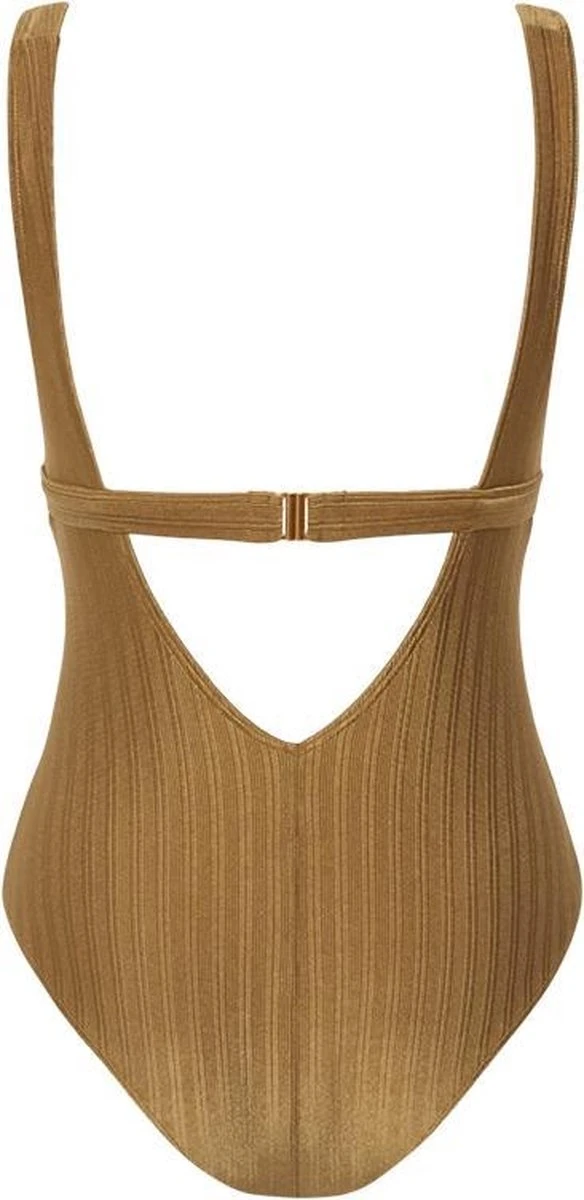Beachlife Dull Gold V-hals Badpak - Dames - Maat 36F 2 Beachlife Dull Gold V-hals Badpak - Dames - Maat 36F - Afbeelding 2