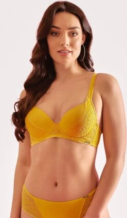 SAPPH - Diana Voorgevormde T-Shirt BH - Maat 95D - Geel - Met Beugel - Dames -Sloggi Bikini Winkle 697x1200