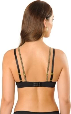 SAPPH - Mistress Voorgevormde BH Zwart - Maat 80E - Goud Zwart - Met Beugel - Dames -Sloggi Bikini Winkle 756x1200 3