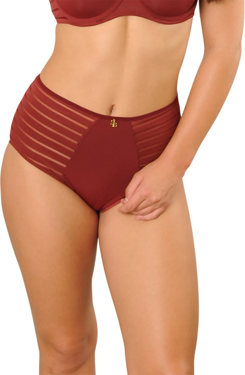 SAPPH - Iconic High Slip Bordeaux - Maat XL - Rood - Dames 4 SAPPH - Iconic High Slip Bordeaux - Maat XL - Rood - Dames - Afbeelding 4