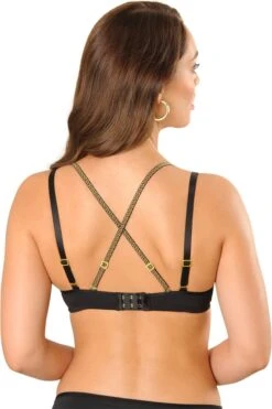 SAPPH - Mistress Voorgevormde BH Zwart - Maat 80E - Goud Zwart - Met Beugel - Dames -Sloggi Bikini Winkle 798x1200 1