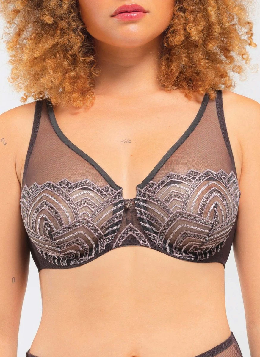 Louisa Bracq - Graal Beugel BH - Maat 95C - Grijs - Met Beugel - Dames 2 Louisa Bracq - Graal Beugel BH - Maat 95C - Grijs - Met Beugel - Dames - Afbeelding 2