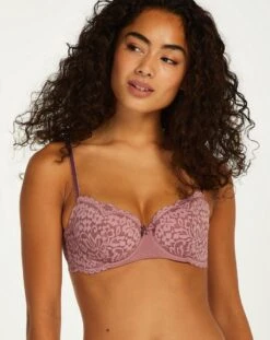 Hunkemöller Dames Lingerie Voorgevormde Beugel Bh Rose - Paars - Maat G80 -Sloggi Bikini Winkle 953x1200