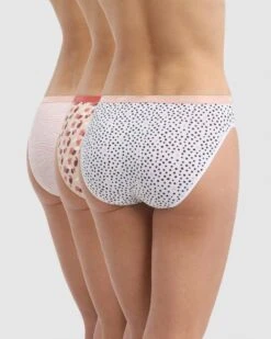 Dim Les Pockets Slips - Onderbroeken- Katoen -Dames - 3 Stuks- Maat 38/40 - Wit/Rood/beige -Sloggi Bikini Winkle 960x1200 2