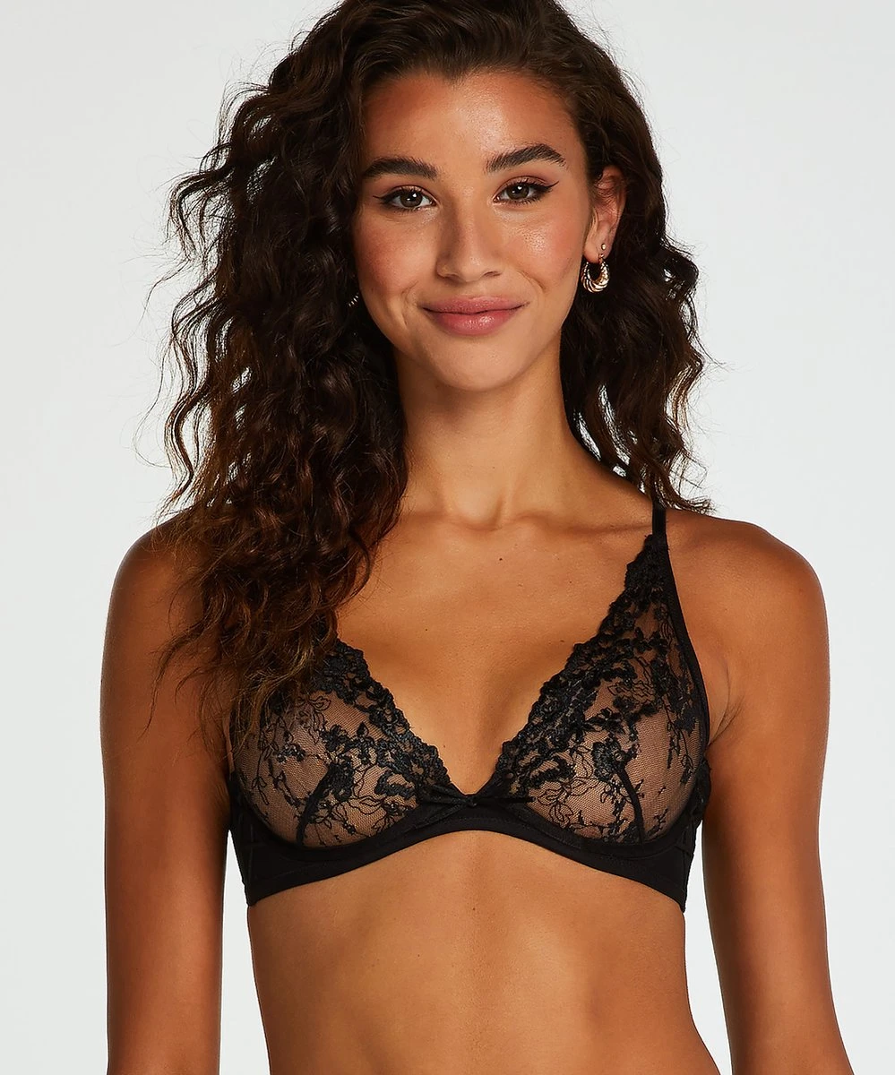 Hunkemöller Dames Lingerie Niet-voorgevormde Beugel Bh Lillian - Zwart - Maat B70 3 Hunkemöller Dames Lingerie Niet-voorgevormde Beugel Bh Lillian - Zwart - Maat B70 - Afbeelding 3